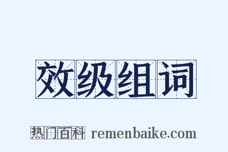 效级组词是什么意思的图片